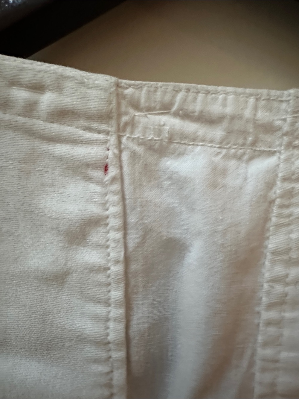 Upcycled White Summer Vest - Picture 6 of 7